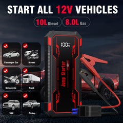 6000A Portable Car Jump Starter Pack