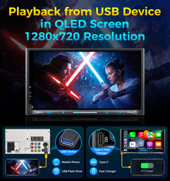 Wireless CarPlay & Android Auto Car Stereo
