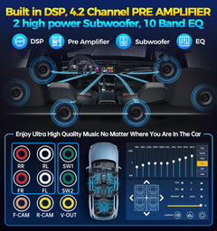 Wireless CarPlay & Android Auto Car Stereo