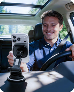 MagSafe Car Mount with Suction Cup Arm