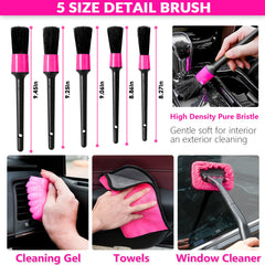 Car Vacuum Detailing Kit with Brush Set
