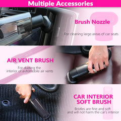 Car Vacuum Detailing Kit with Brush Set